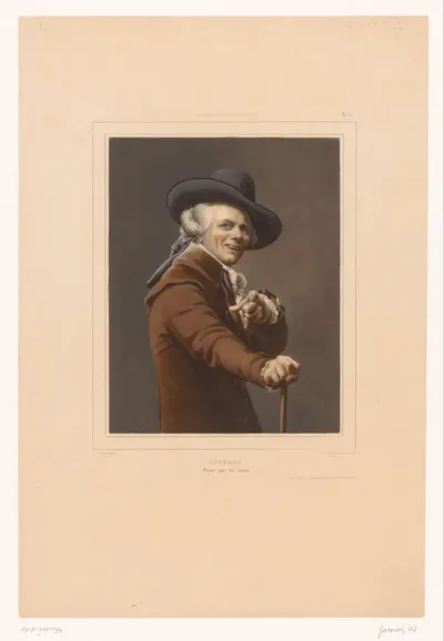 Portret van Joseph Ducreux als spotter