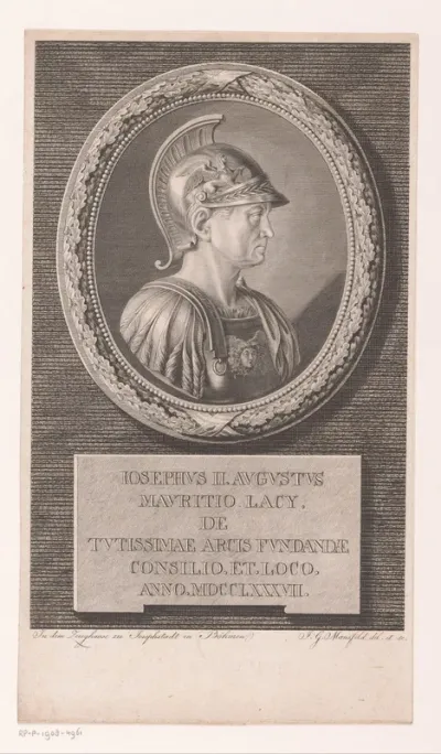 Portret van Joseph Franz Moritz von Lacy