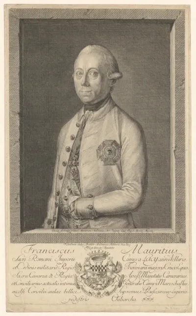Portret van Joseph Franz Moritz von Lacy