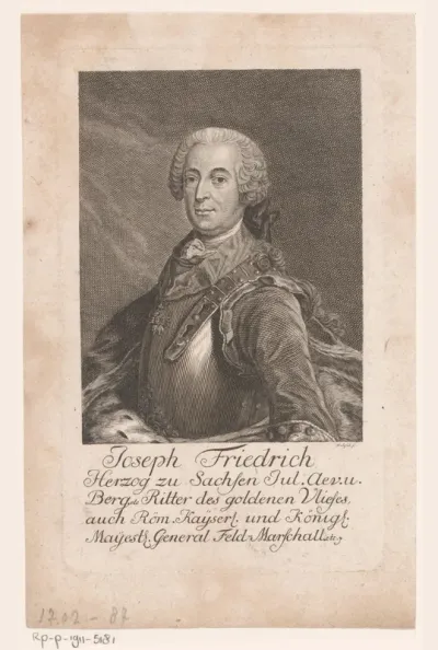 Portret van Joseph Friedrich von Saksen-Hildburghausen