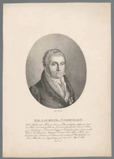 Portret van Joseph Georg Ahorner von Ahornrain