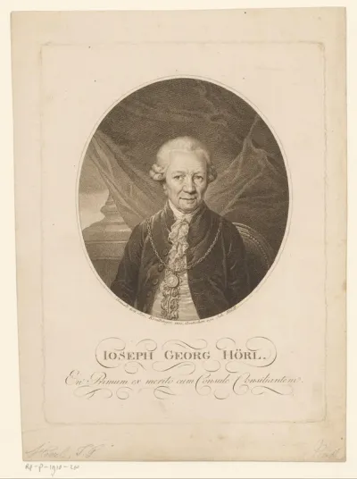 Portret van Joseph Georg Hörl