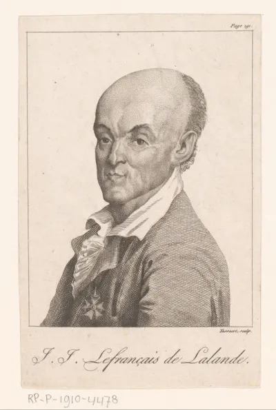 Portret van Joseph Jérôme Lefrançois de Lalande
