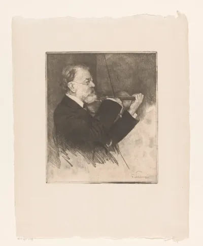 Portret van Joseph Joachim