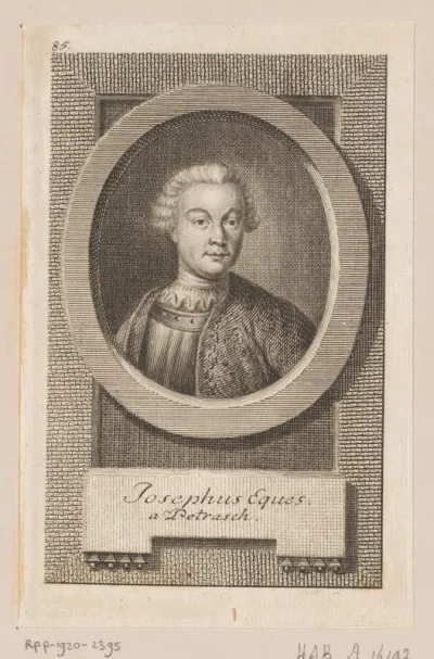 Portret van Joseph Leopold von Petrasch