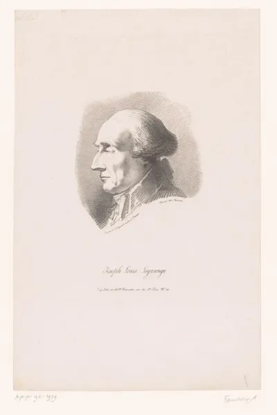 Portret van Joseph-Louis Lagrange