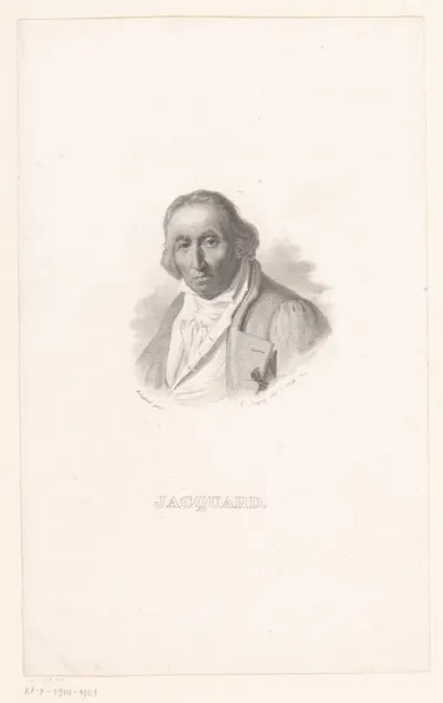 Portret van Joseph-Marie Jacquard