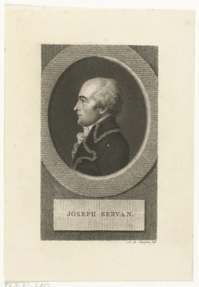 Portret van Joseph Marie Servan