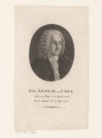 Portret van Joseph-Nicolas Delisle