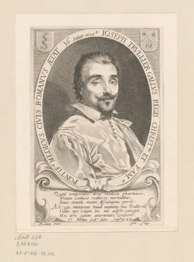 Portret van Joseph Trullier op 36-jarige leeftijd