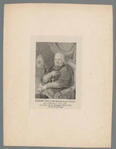 Portret van Joseph Vitus Burg