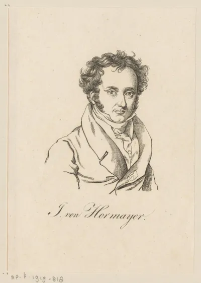 Portret van Joseph von Hormayr