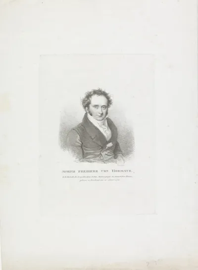 Portret van Joseph von Hormayr