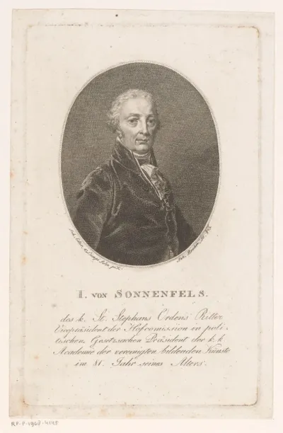 Portret van Joseph von Sonnenfels