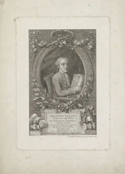 Portret van Josepho Simoni Ulderico de Wilde
