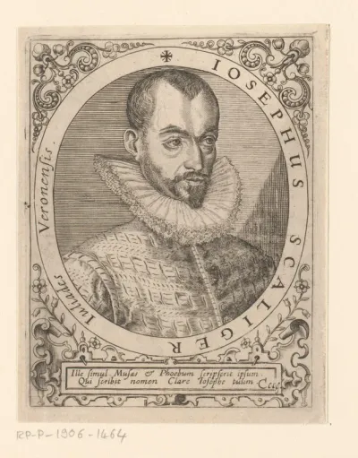 Portret van Josephus Scaliger