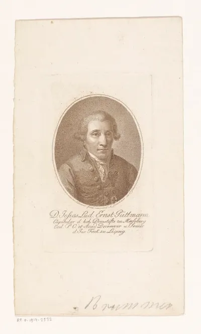 Portret van Josias Ludwig Ernst Püttmann