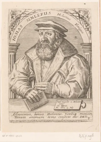 Portret van Josias Simmler