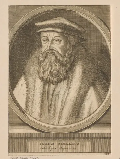 Portret van Josias Simmler