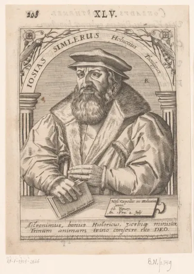Portret van Josias Simmler