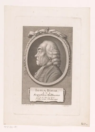 Portret van Josua Hofer