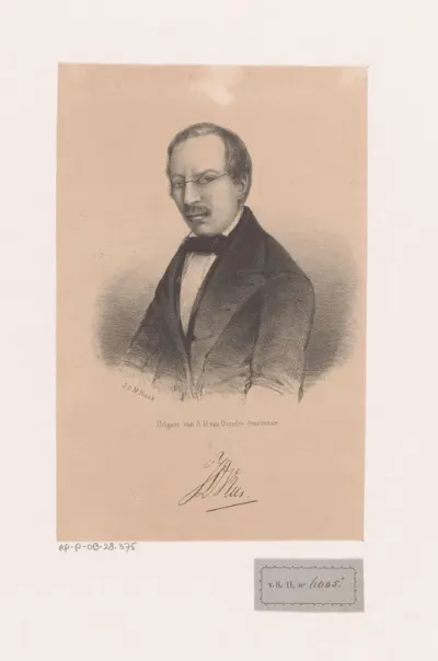 Portret van journalist Jan de Vries