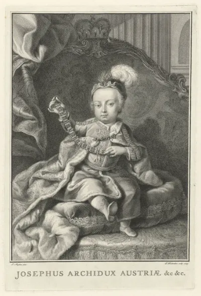 Portret van Jozef II, Duits keizer, als kind