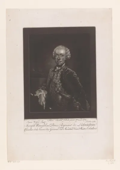 Portret van Jozef Wenceslaus van Liechtenstein