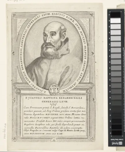 Portret van Juan Bautista Berardicelli, 68ste Minister Generaal van de franciscaner orde