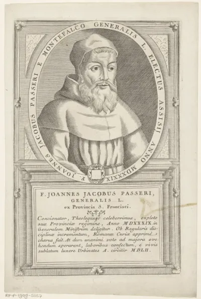 Portret van Juan Jaime Passeri, 50ste Minister Generaal van de franciscaner orde