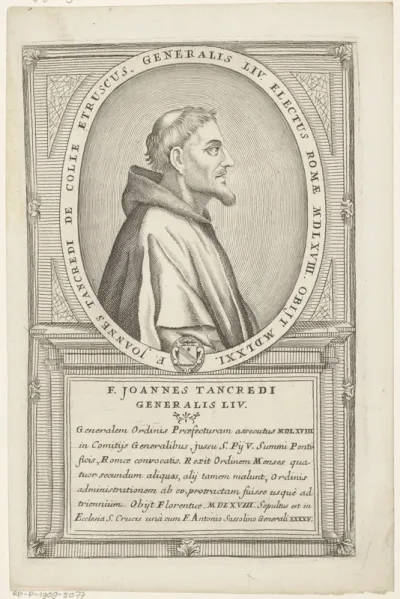 Portret van Juan Tancredi, 54ste Minister Generaal van de franciscaner orde
