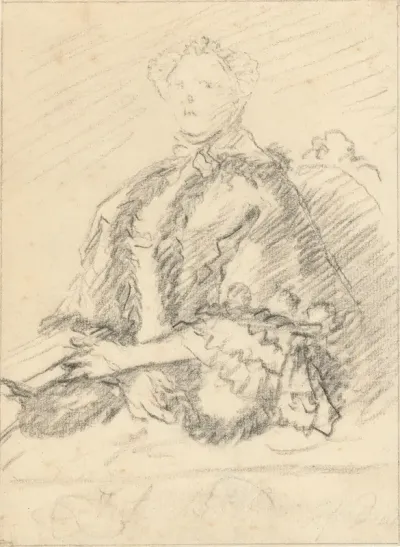 Portret van 'Juf Baelde', mogelijk Maria Bisdom