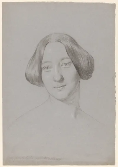 Portret van Juf. Schade van Westeren