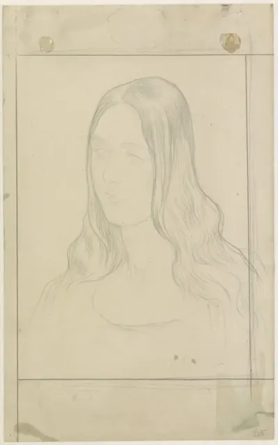 Portret van juffrouw M. van Hoogstraten