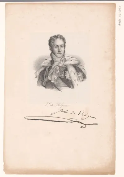 Portret van Jules de Polignac