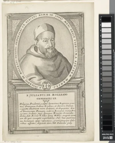 Portret van Julian Causi, 60ste Minister Generaal van de franciscaner orde