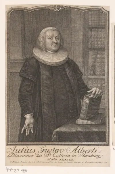 Portret van Julius Gustav Alberti op 38-jarige leeftijd