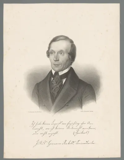 Portret van Julius Hermann Riebold