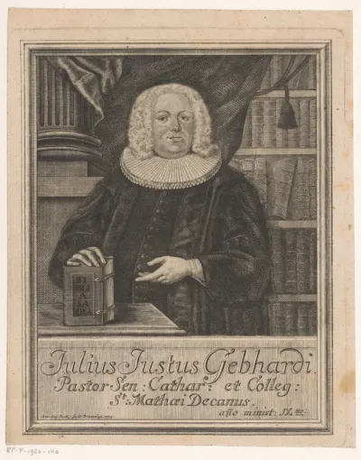 Portret van Julius Justus Gebhardi