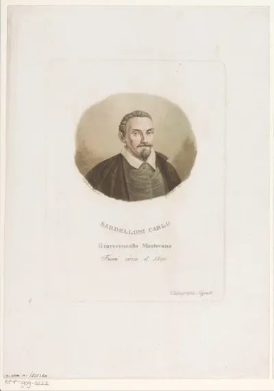 Portret van jurist Carlo Bardelloni