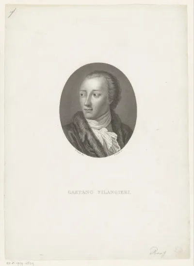 Portret van jurist en filosoof Gaetano Filangieri