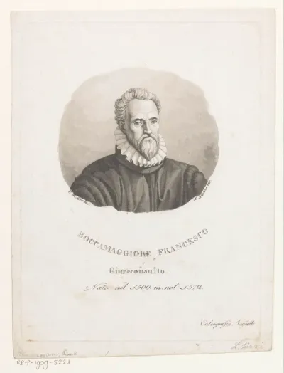 Portret van jurist Francesco Boccamaggiore