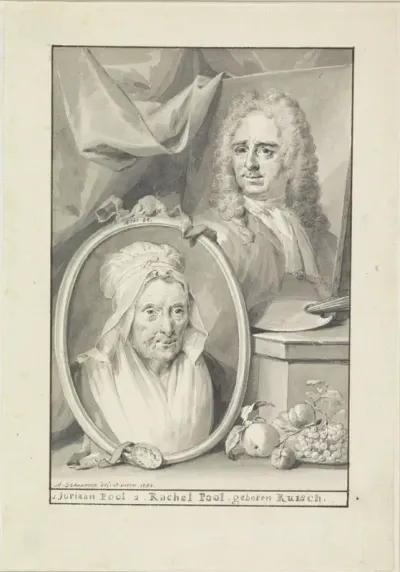 Portret van Jurriaan Pool en Rachel Pool-Ruysch