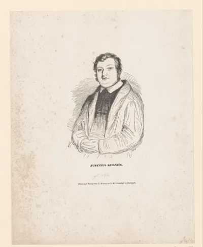 Portret van Justinus Andreas Christian Kerner