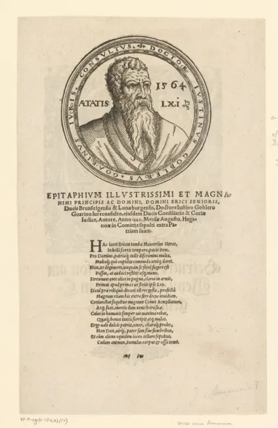 Portret van Justinus Göbler