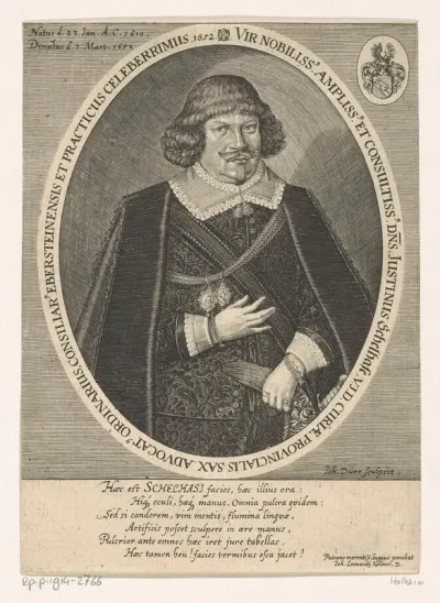 Portret van Justinus Schelhase