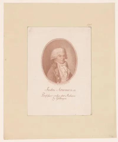 Portret van Justus Arnemann