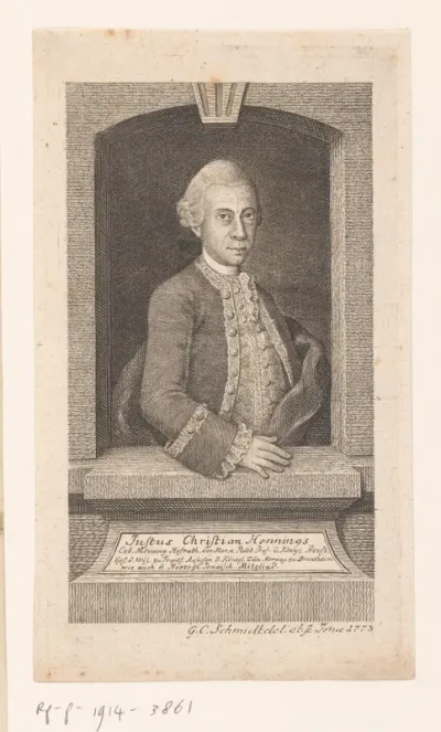 Portret van Justus Christian Hennings