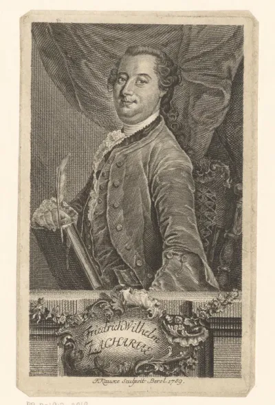 Portret van Justus Friedrich Wilhelm Zachariae
