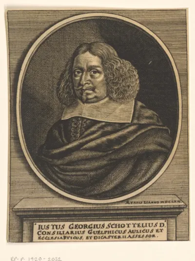 Portret van Justus Georg Schottel